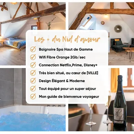 Appartamento Centre-ville Le Nid D'amour Jacuzzi Rouen